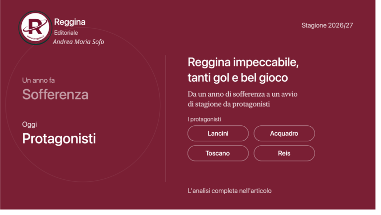 Reggina impeccabile, tanti gol e bel gioco